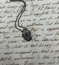 Image 2 of Magnifique collier en argent massif avec grenat, début 1900