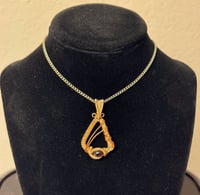 Image 2 of Hessonite Garnet Wire Wrap