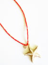 CORAL AND STARFISH BEADED NECKLACE