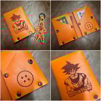 Goku Leather Bifold and Keychain combo