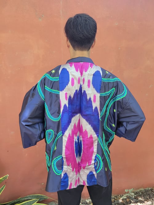 Image of Mooth Ikat Kimono
