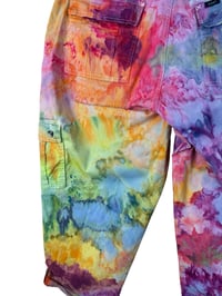 Image 6 of ♻️ UPCYCLED 16W/1X PLUS Lee Cargo Crop Pants in Bright Ice Dye