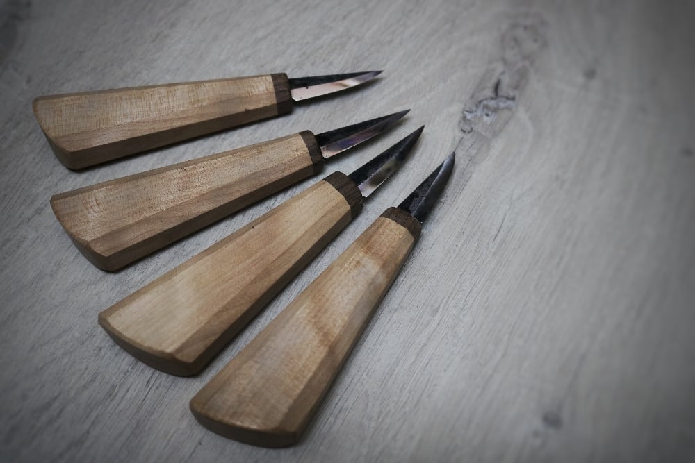 Image of Mini slöjd with birch and walnut handle