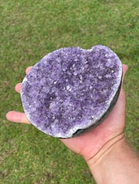 Image 10 of Amethyst Base Cut Polished edge #756