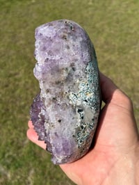 Image 16 of Amethyst With Calcite & Polished Edges #2185
