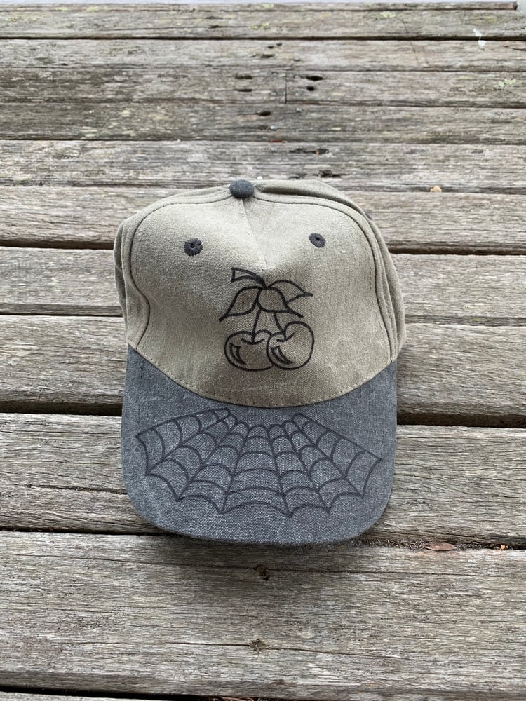 Image of Custom hat cherry spider