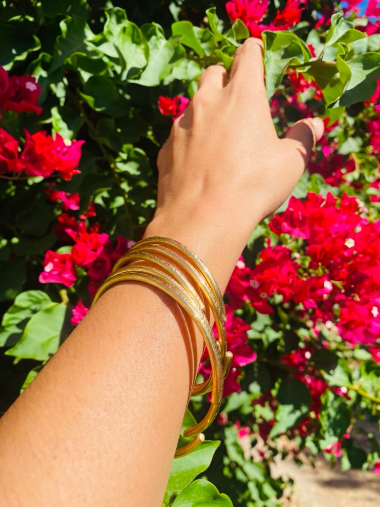 Image of Hand Hammered Brass Bangles (FREE with a purchase of $25 & up)