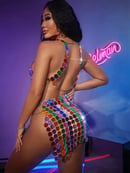 Image of Multicolor Sexy Sequin Top