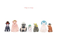 Image 2 of Pigs in Wigs Card