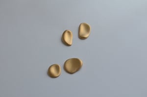 Image of Palette Earrings Long (Matte gold)