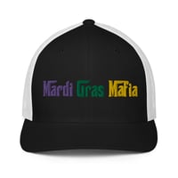 Image 1 of Mardi Gras Mafia “FlexFit” trucker cap