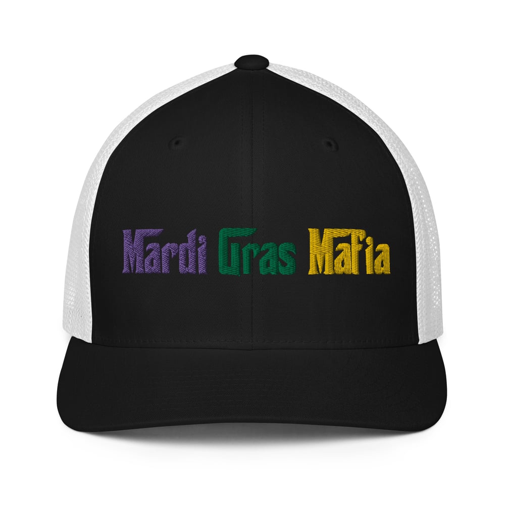 Image of Mardi Gras Mafia “FlexFit” trucker cap