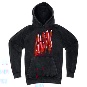 Image of GIGPS "BLOOD OF JESUS" BLACK STONE HOODIE