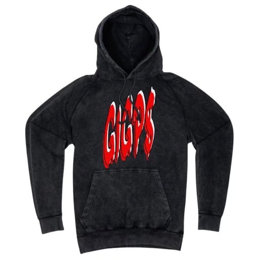 Image of GIGPS "BLOOD OF JESUS" BLACK STONE HOODIE