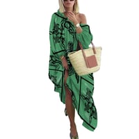 Image 1 of Women's Off Shoulder Honu Print Dress