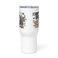 Image 6 of Travel mug with a handle ( I Don't Give A Rats A** )