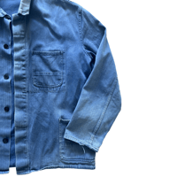 Image 2 of BLEU DE TRAVAIL FRANÇAIS HERRINGBONE 1980 OG (L)