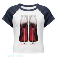 Image 3 of HIGH HEELED WINE - Women's baby tee