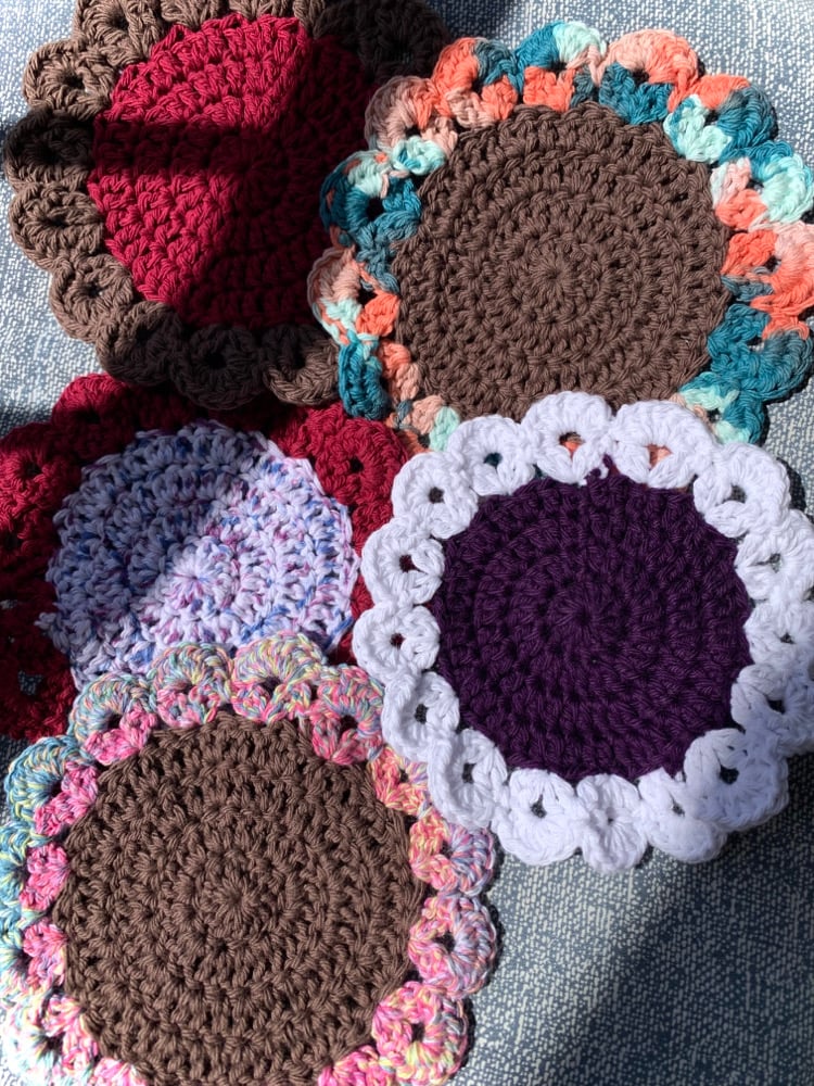 Image of ✧Floral 5pcs Coaster Set