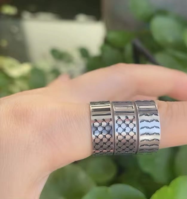 Image of Palestine Kuffiyeh Rings