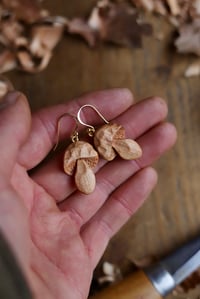 Image 8 of Penny Bun Mushroom~ Earrings 