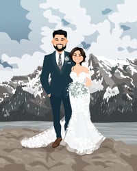 Image 2 of Wedding Portrait With Detailed Background