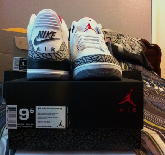 Image of Jordan III White Cement 88 DS Size 9.5