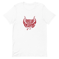 Image 2 of LI Logo T Shirt  (White, Black/Red)