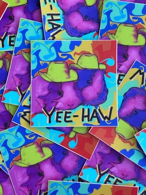 Image of Yee Haw Guinea Pig Stickers 