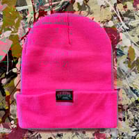 Image 2 of Neon pink panther beanie