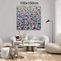 Image 2 of Custom Size Extra Large Art - Bright Flowers