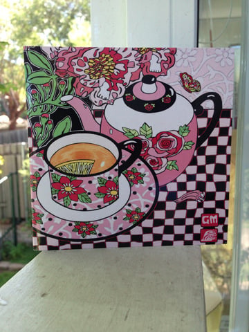 Image of Little Pink Teapot card pack