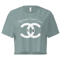 Image 1 of daytona cunt crew grey crop top