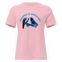 Image 4 of Crowned in Moonlight Raven Women's T-Shirt – Mystical Moon Crow  Tee | Gothic Wildlife shirt