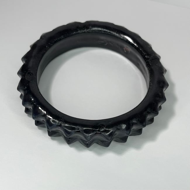 Black Studded Bracelet - 7.75 in Inner Diameter