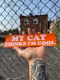 Image 2 of Cool Cat Bumper Sticker