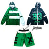 Celtic Green & Black  “Big E” Windbreaker Set