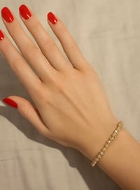 Image 1 of Ariana Crystal Tennis Bracelet