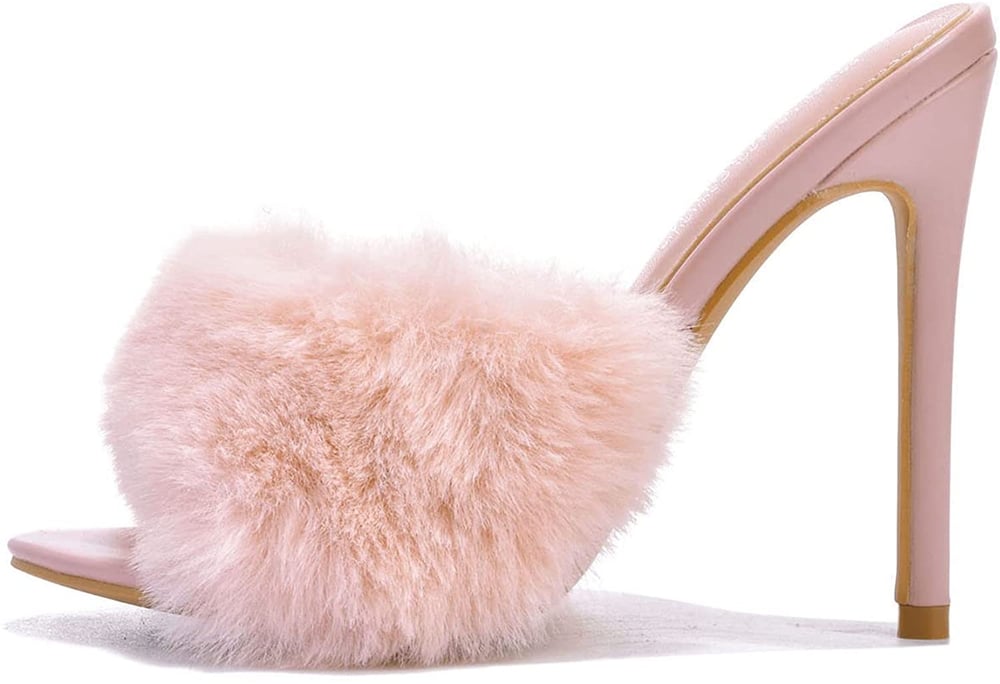 Image of Pryer Mauve Fur Mules