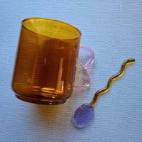 Image 4 of Handcrafted Glass Mug with Handle 