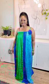 Image 1 of Easy Breezy Color Block Maxi