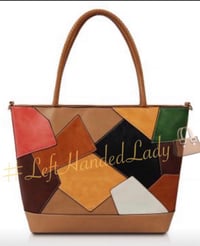 Brown Patchwork Tote