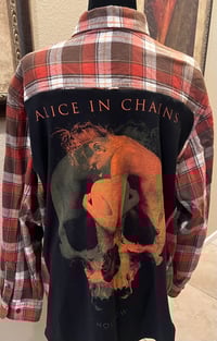 Vintage Orange/Brown/Cream Flannel Shirt Alice In Chains