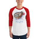 Image 3 of 3/4 Sleeve Raglan Arowana Shirt