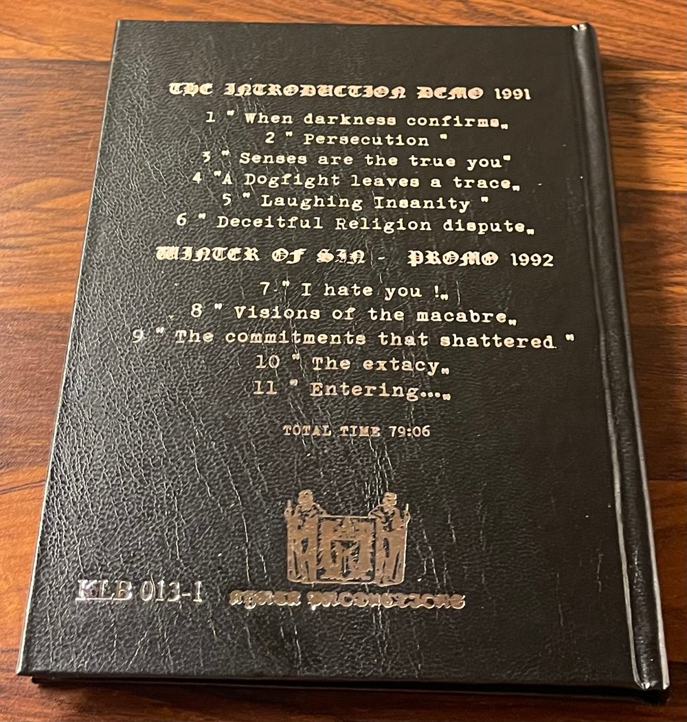 «The commitments that shattered Demos 1991-1992» A-5 LEATHERBOOK
