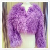 Image of FAUX FUR LILAC JACKET