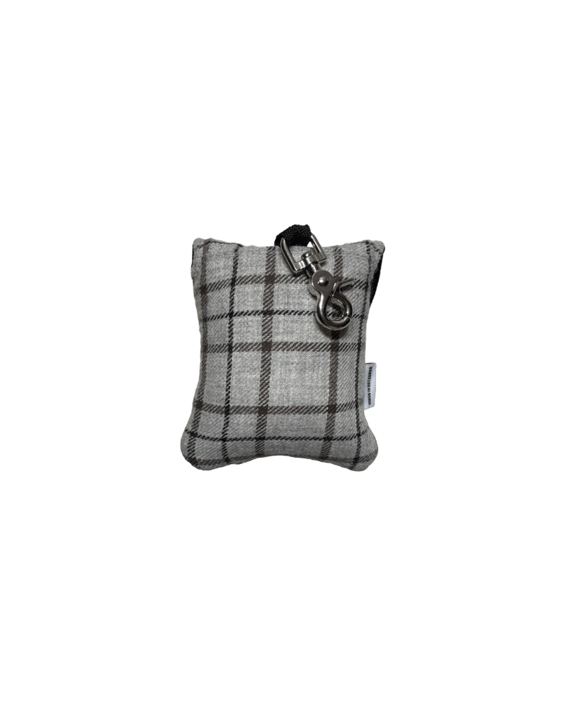 Grey Wool Check Range Finder Pouch