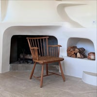 Image 1 of Fauteuil hêtre et paille 