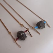 Image of Pyrite Protection Necklace - Bordeaux