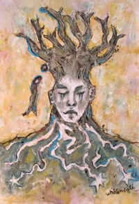 Image 1 of Branches (Series) Watercolor & Charcoal 
